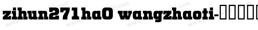 zihun271ha0 wangzhaoti字体转换